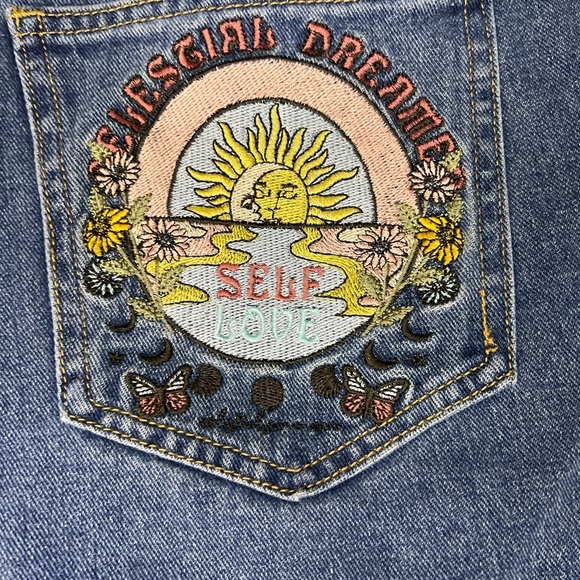 Cider Wide Leg Blue Jeans - Picture 4 of 5